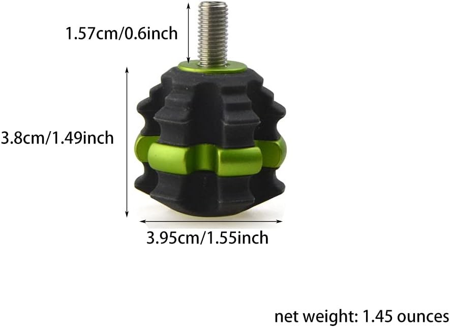 ZSHJGJR Archery Stackable Bow Stabilizer Ball Reduce Shock Absorber Balance Bar