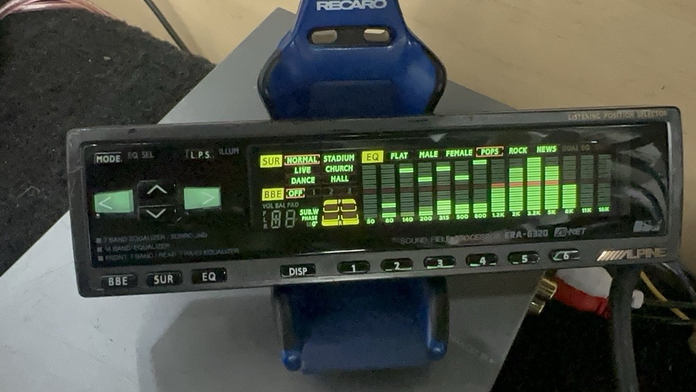 Alpine ERA-G320 DSP Digital Sound Processor EQ Equalizer. tested