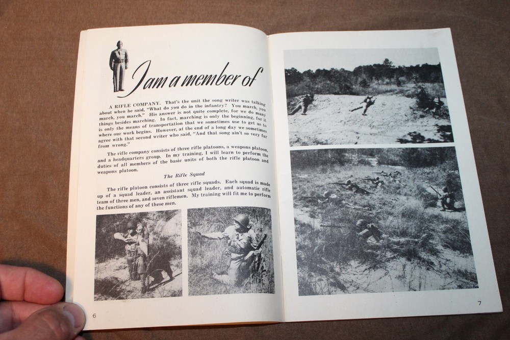 Original WW2 U.S. Army "IRTC" Infantry Training "I am a Doughboy" Booklet