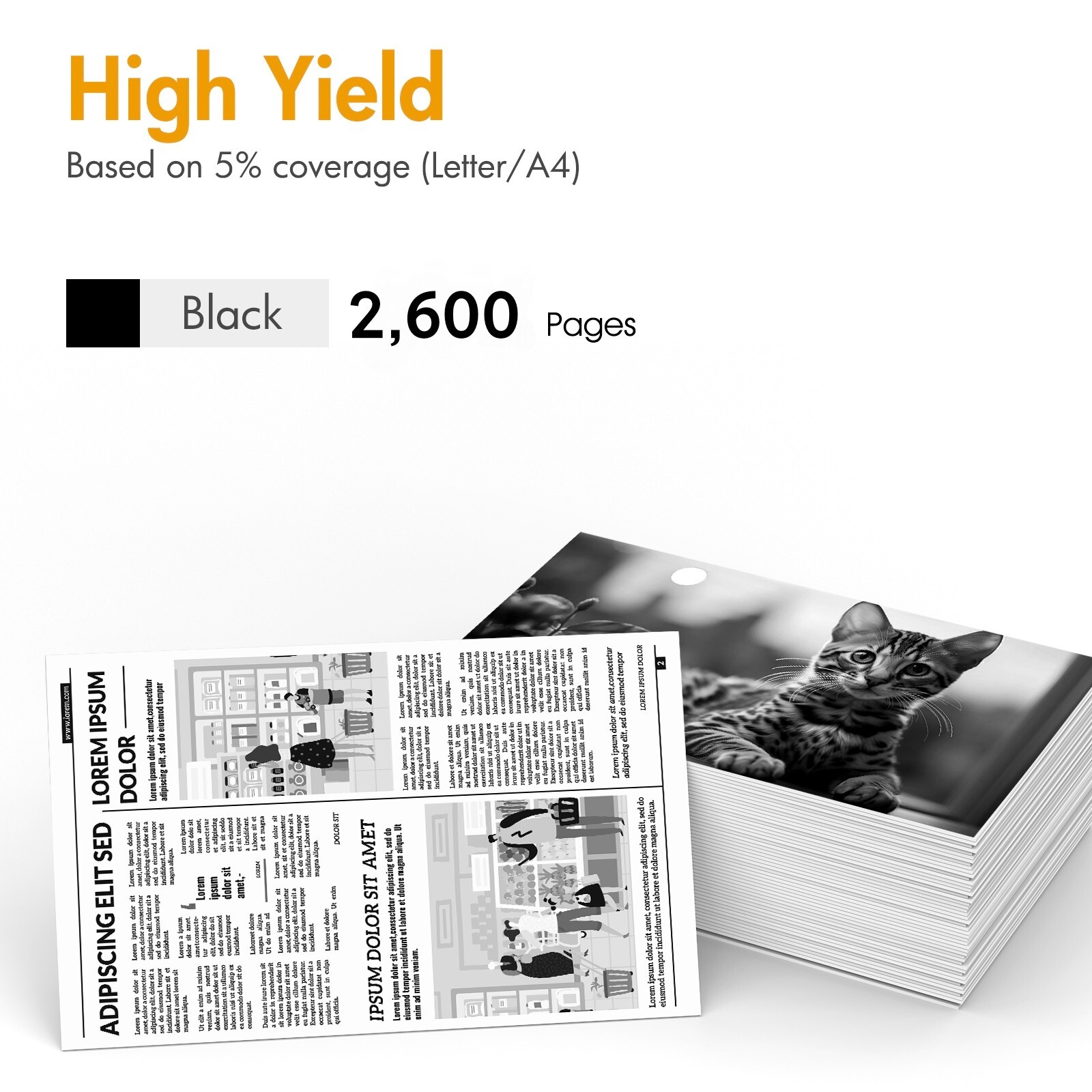 4 TN450 Toner Cartridge for Brother TN-450 TN420 MFC-7360N 7860DW HL-2270DW 2240