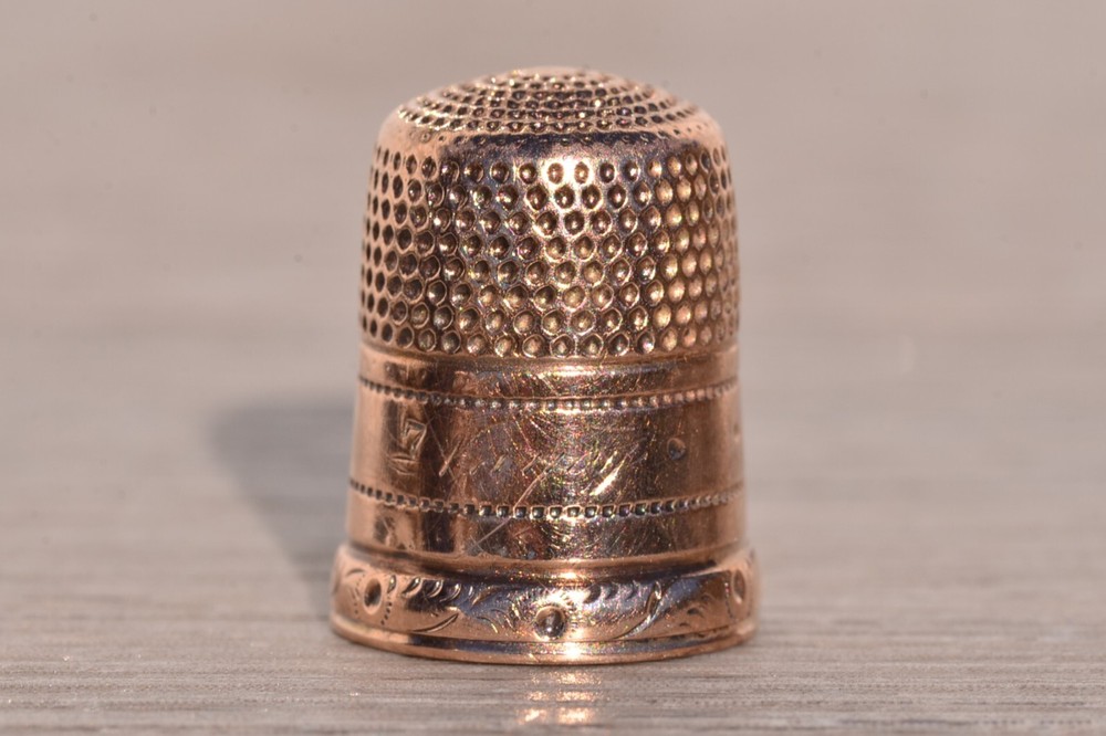Antique Rose Gold Thimble