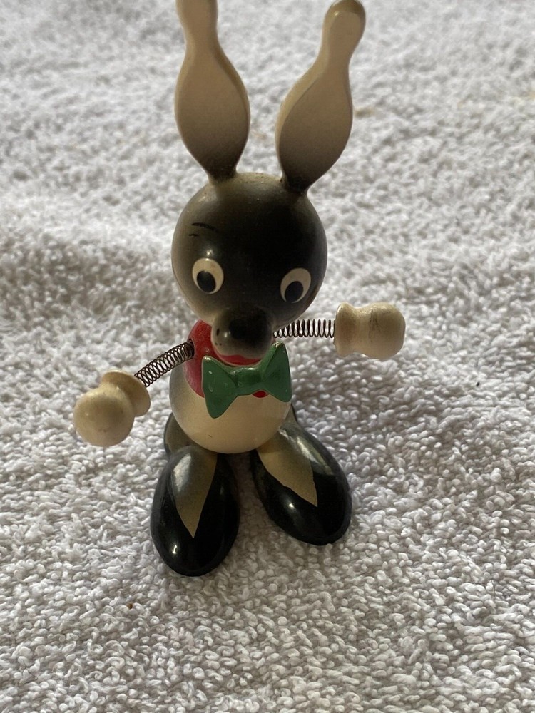 Bunny and Mouse Bobblehead Duo Figurines
