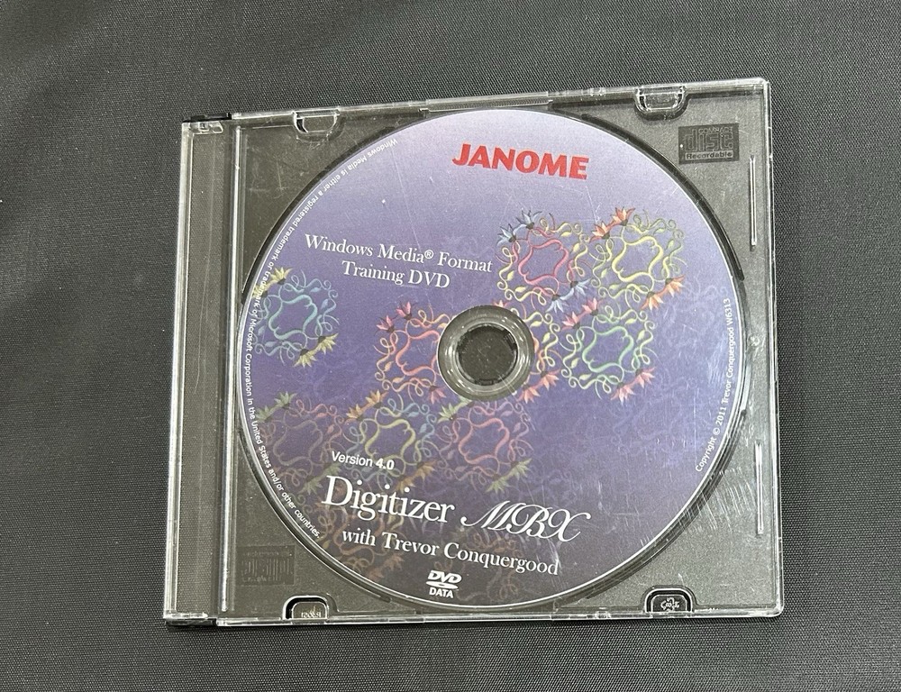 Digitizer MBX Training DVD For Janome Version 4.0