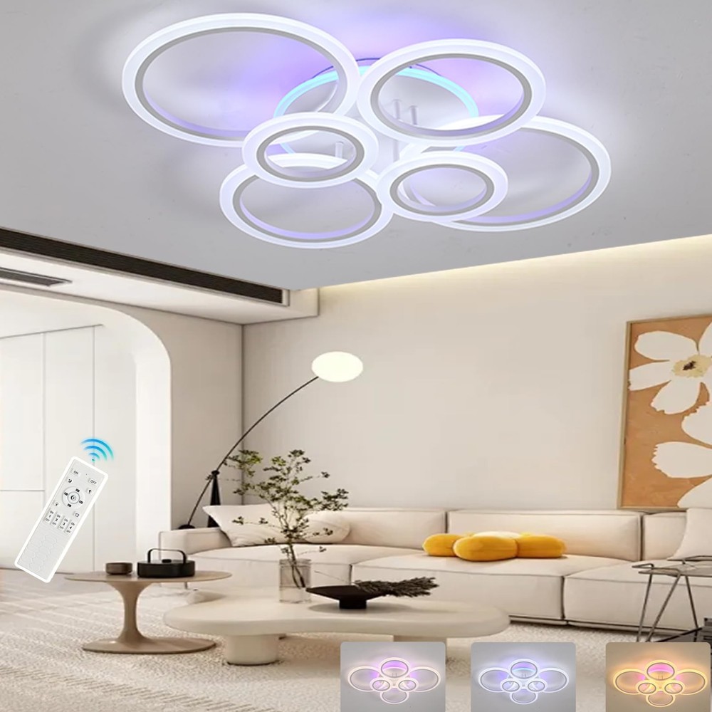 Modern LED Ceiling Light,70W Flush Mount Ceiling Light,Dimmable Ceiling Light...