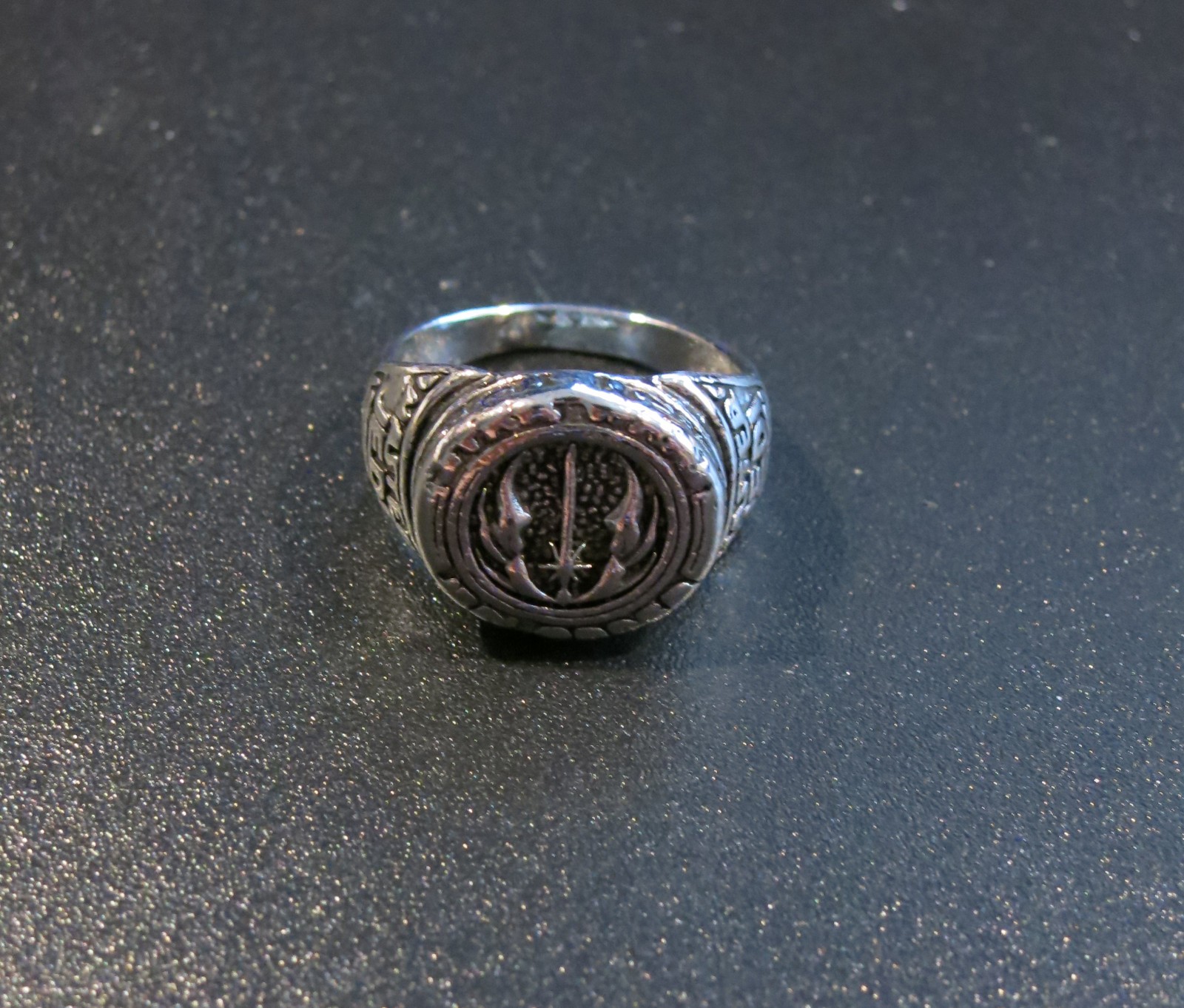 Jedi Emblem Ring Sized Band Science Space Movie Star Wars Jewelry
