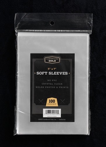 500 Ultra CBG Pro 5x7 5 x 7 Photo Postcards Soft Sleeves - Premium Protection!