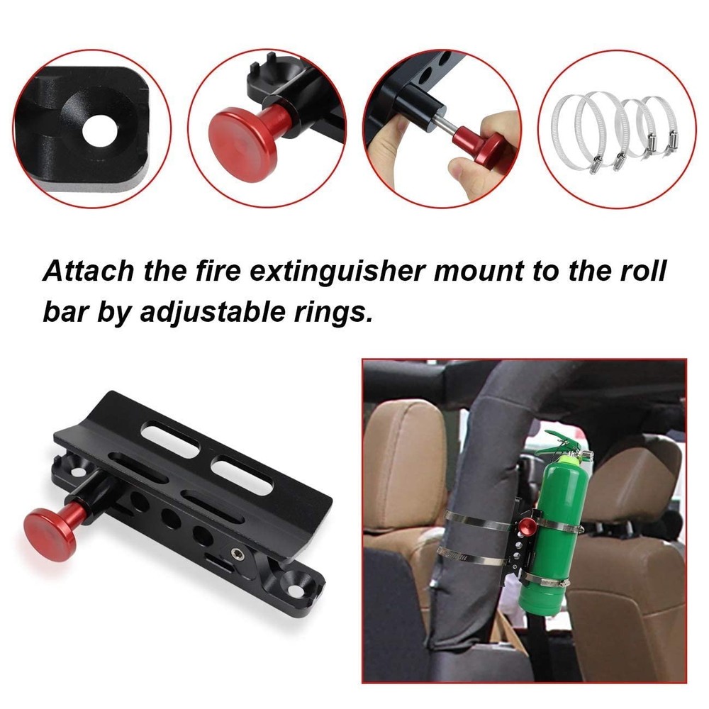 Quick Release Roll Bar Fire Extinguisher Mounting Bracket Extinguisher Mount ...