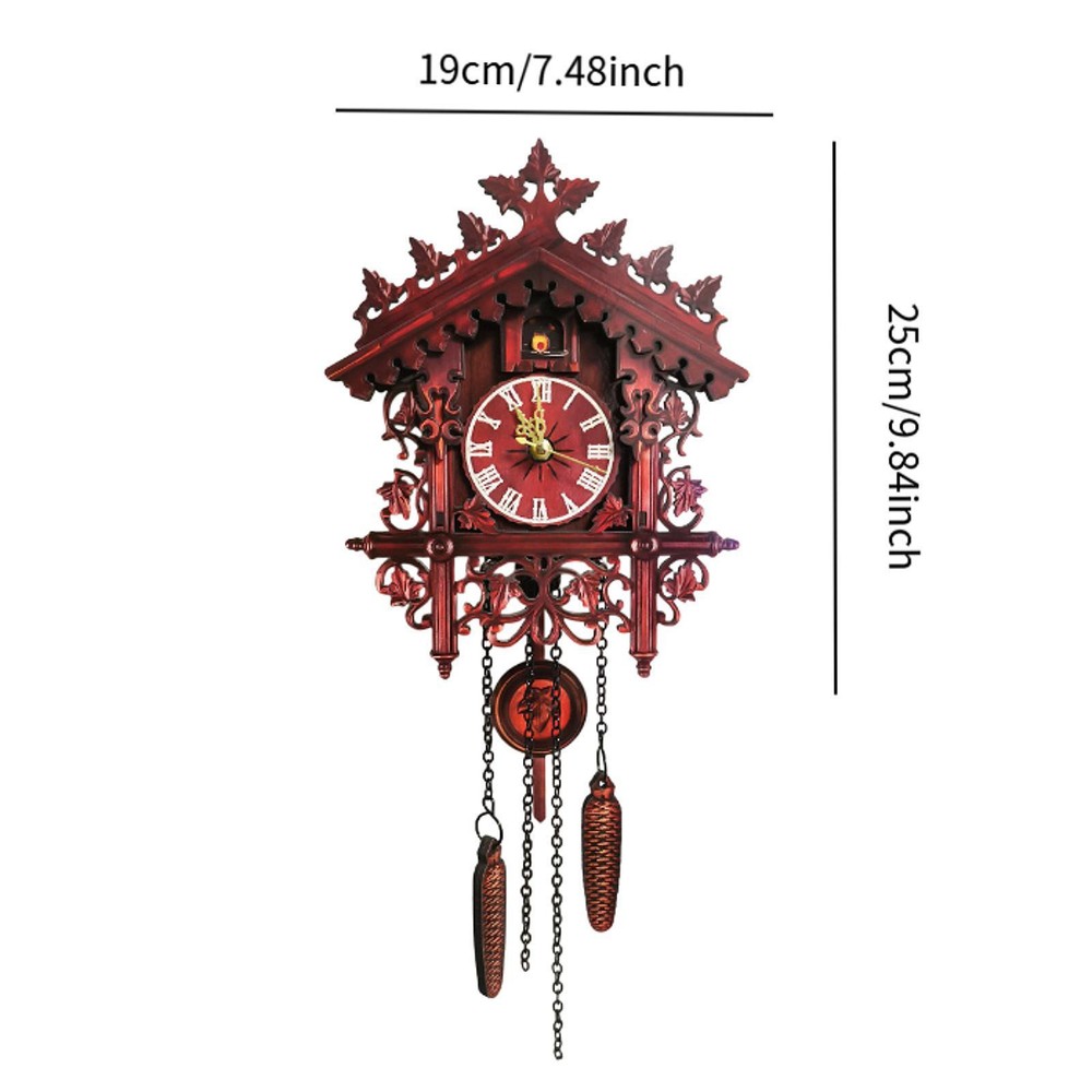 Wall Mounted Cuckoo Clock Home Decoration for Kitchen Dining Room Versatile