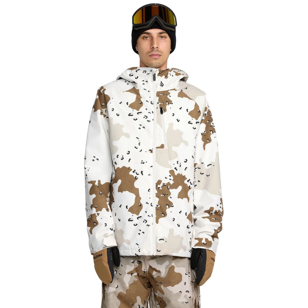 Volcom 2836 Insulated Men's Winter Jacket, White, Medium