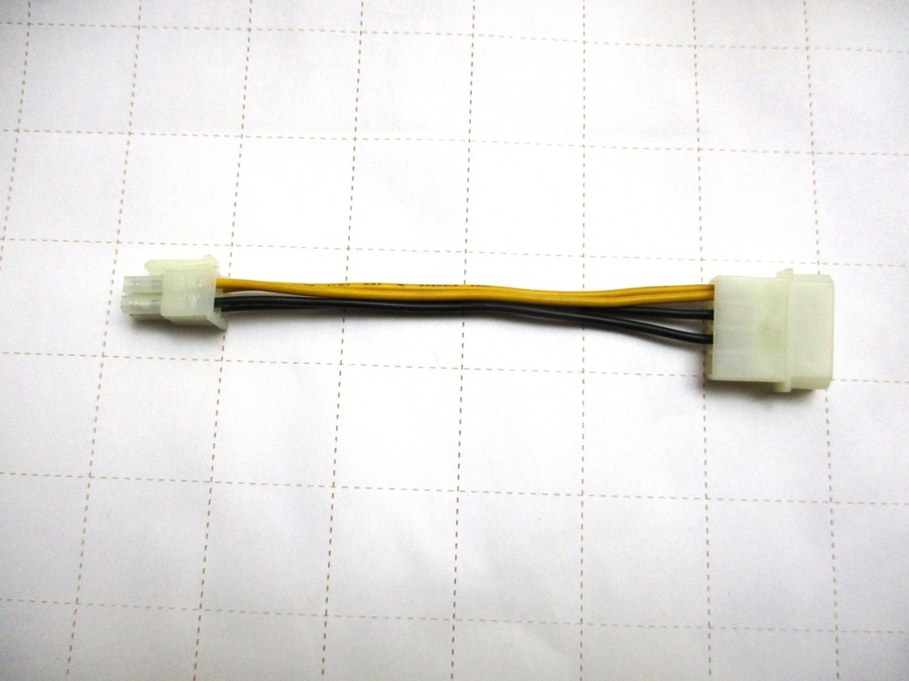 4 pin Molex to 4 pin ATX power source converter cable