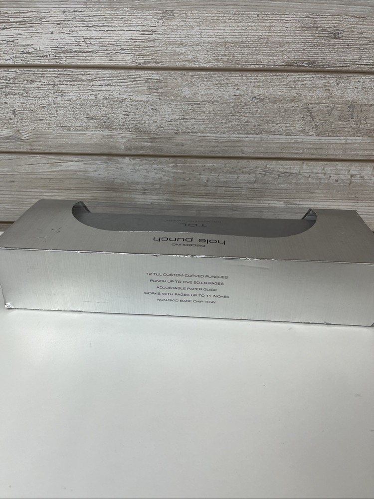 TUL Discbound Hole Punch Custom Note-Taking System Adjustable 12-Hole Open Box