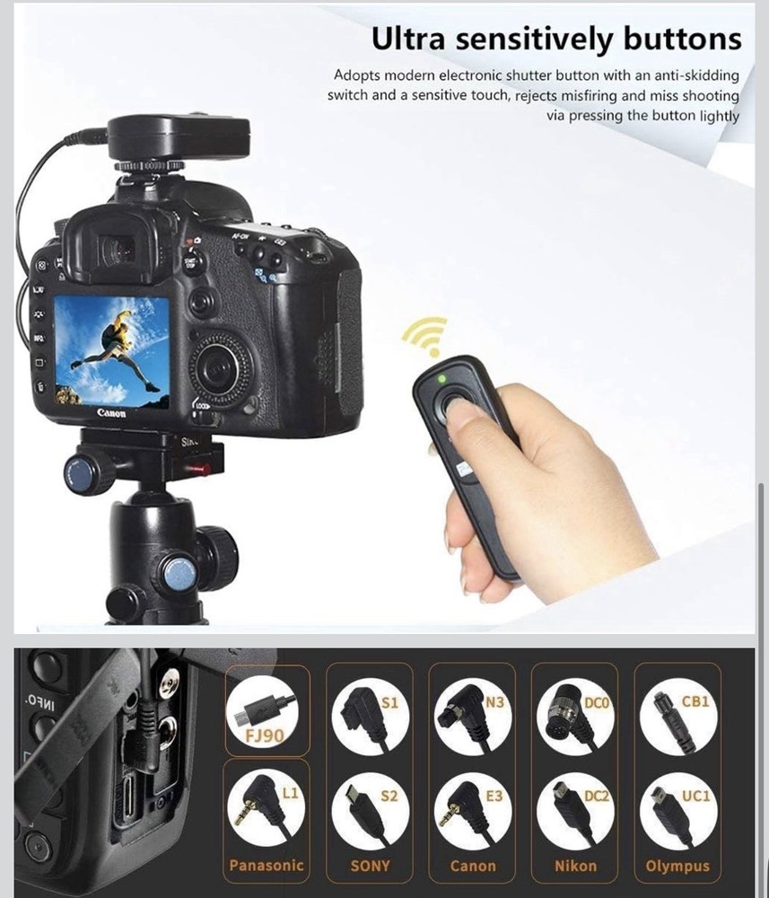Pixel 2.4GHz Wireless Remote Shutter Release UC1 for Olympus RM-UC1 E-M1 E-M5