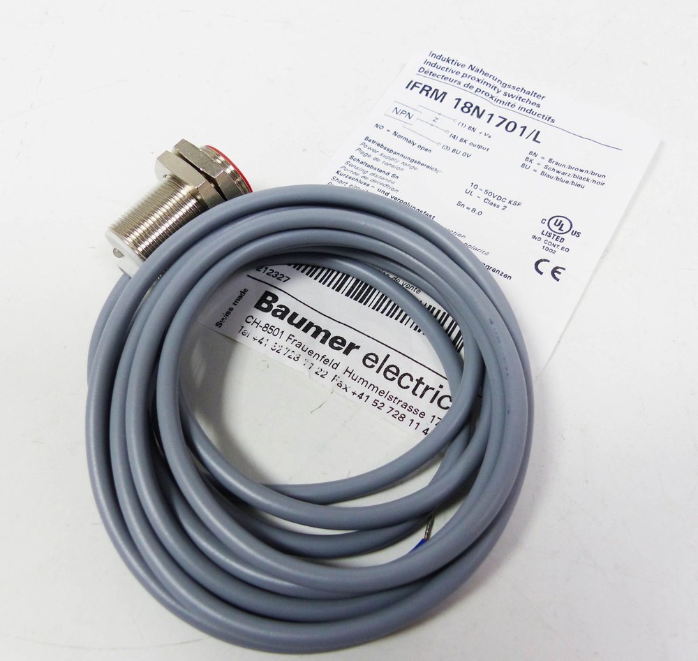 Baumer Electric IFRM1701/L Inductive Proximity Switch -Unused-