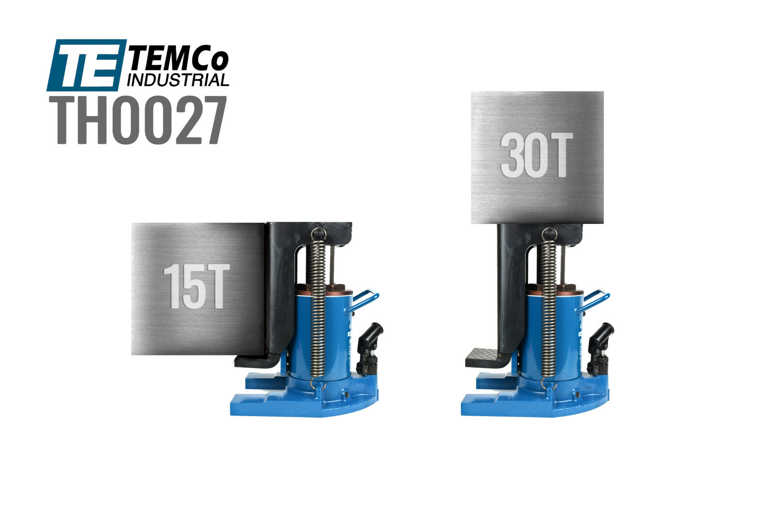 TEMCo Hydraulic Machine Toe Jack Lift 15 / 30 TON Track 5 YEAR Warranty