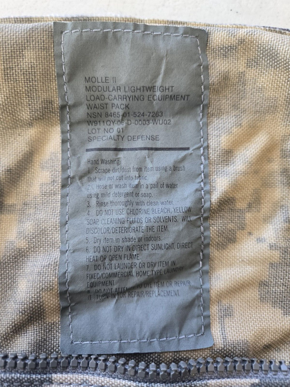 US ARMY MOLLE II WAIST PACK ACU Digital Camo USA Military Surplus POUCH