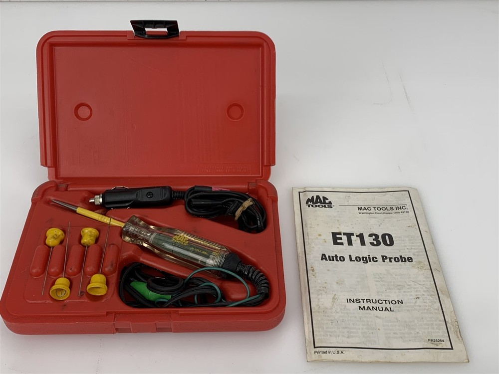 Mac Tools Auto Logic Probe Kit ET130K with Case