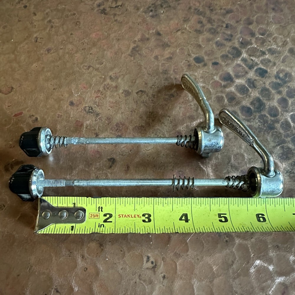 Vintage Maillard Quick Release Skewer Set, Silver, 100/135 mm, Pair