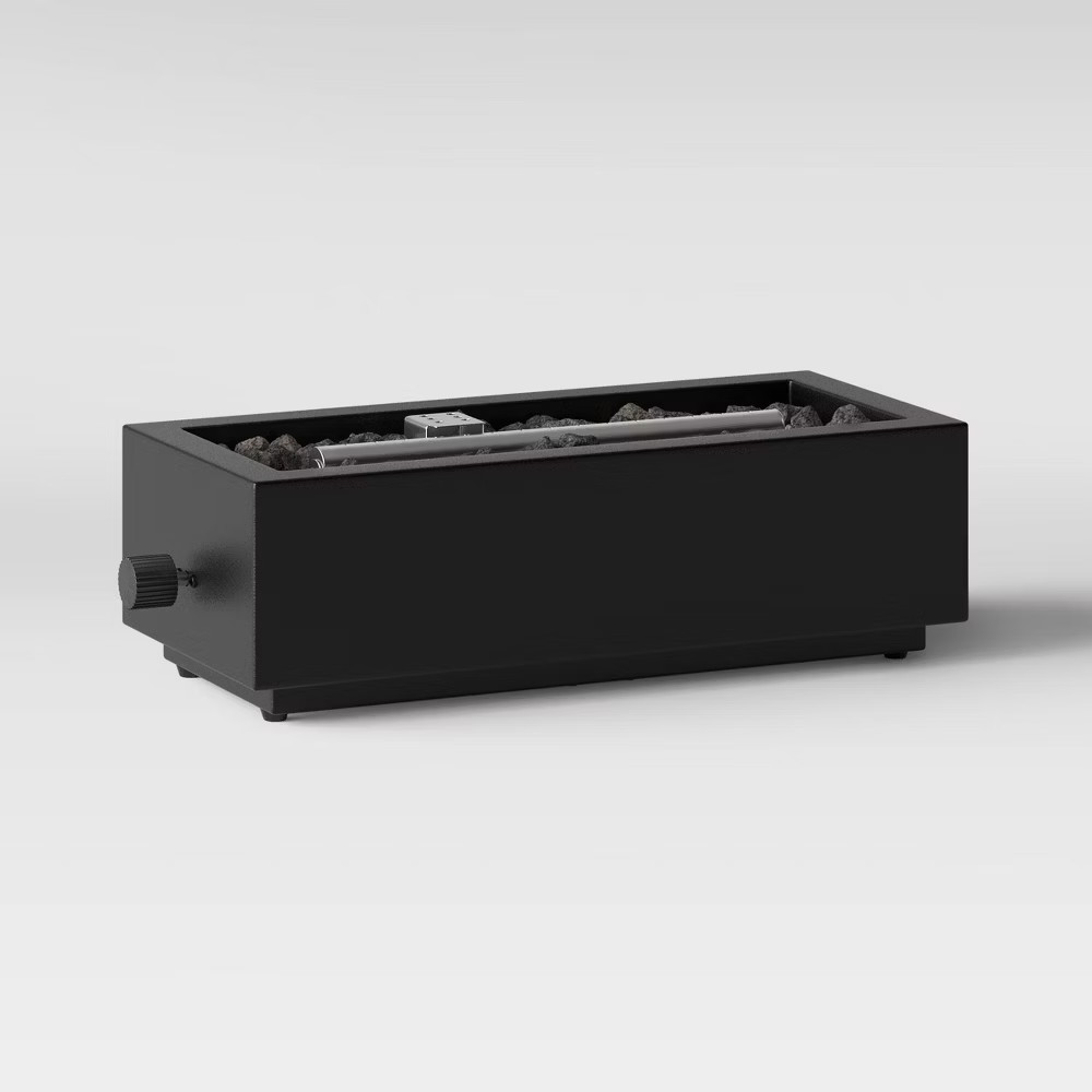 Threshold 14" Outdoor Dining Patio Tabletop Portable Fireplace Propane Fire Pit