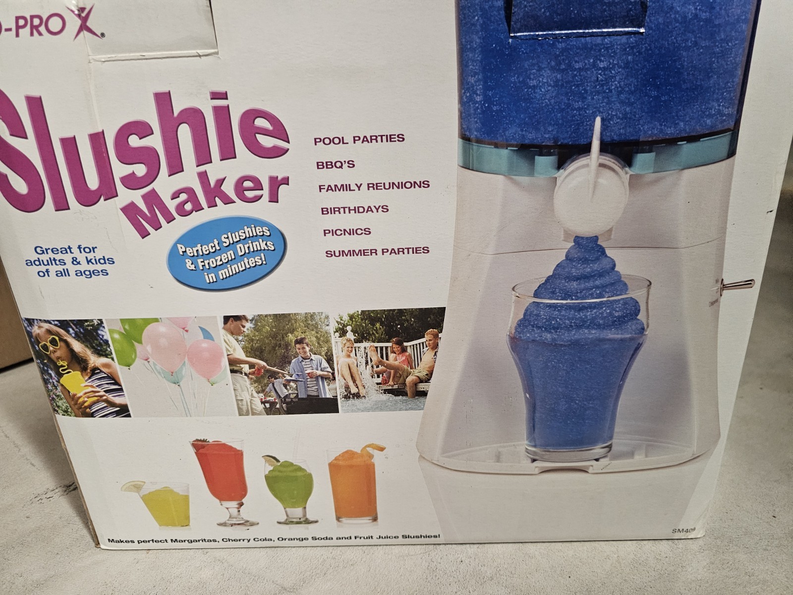 NEW Euro-Pro X Slushie Maker – Frozen Drinks in Minutes – Factory Sealed