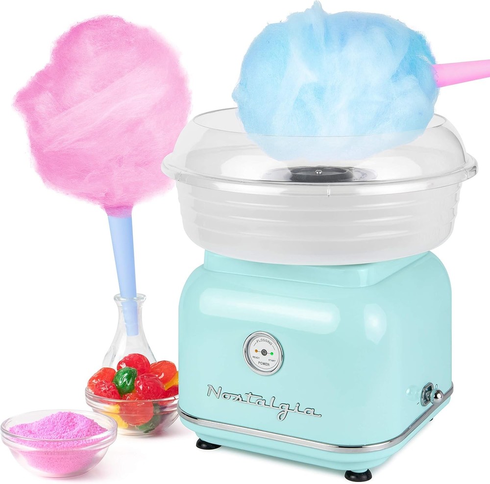 Snow Cone Shaved Ice Machine Retro Table-Top Slushie Machine Includes 1 Reusable