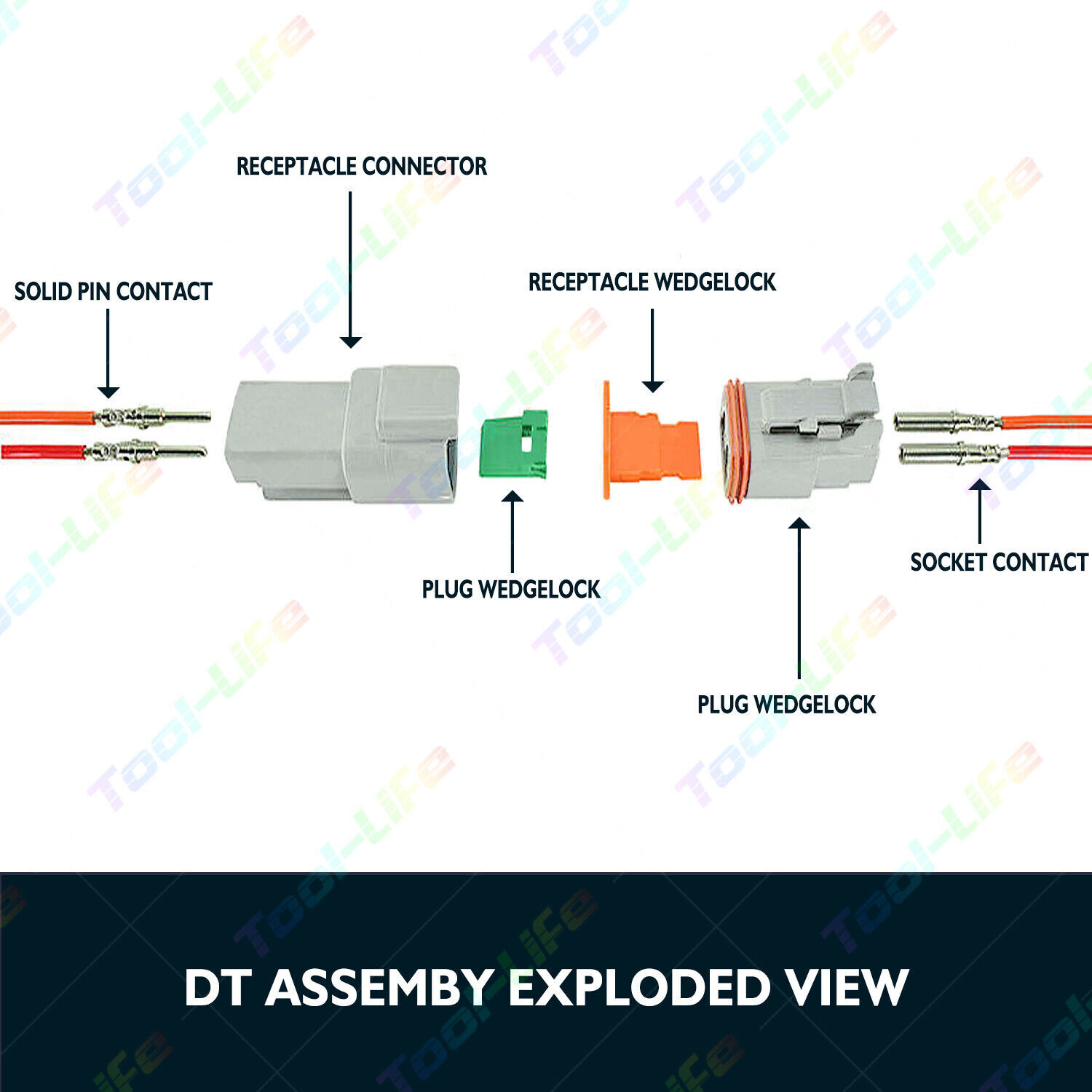 Deutsch DT Connector Plug Kit 438pcs With Crimp Tool Automotive