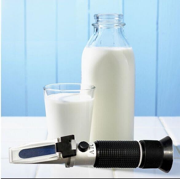 Handheld Milk Refractometer with ATC Milk Testing Equipment Scale Range 0-20%