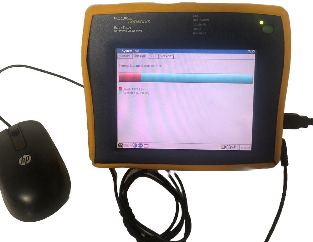 Fluke EtherScope Network Assistant-Tested Touchscreen not working,screen cracked