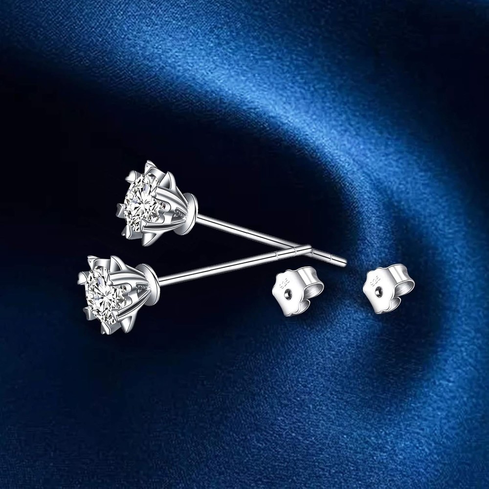 30Pcs/15 Pairs 925 Sterling Silver Earring Backs Replacement Secure Ear Locking