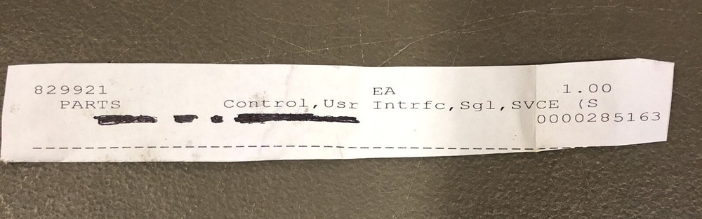 New Subzero Wolf Oven Control Panel Replacement 829921 Usr Intrfc Sgl Svce