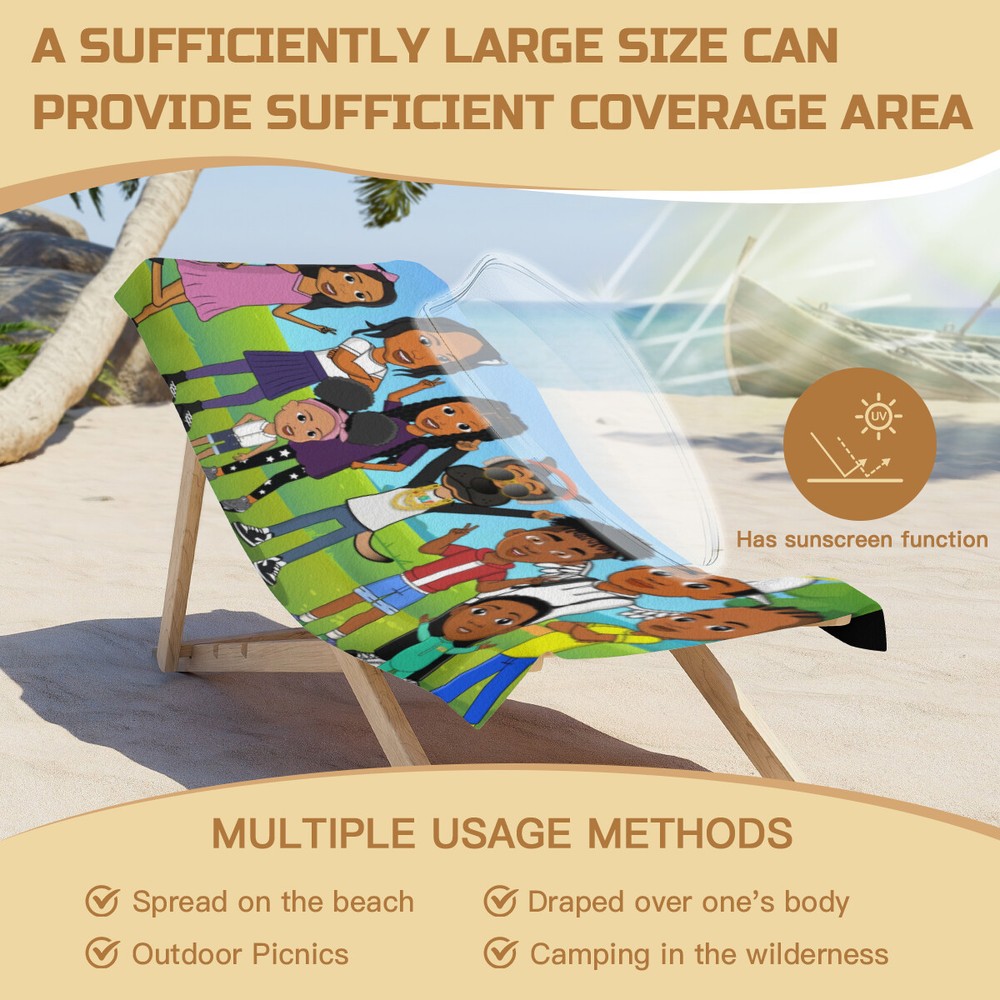 Jools TV Beach Towel Quick Drying Microfiber 30"x60" Birthday Gift