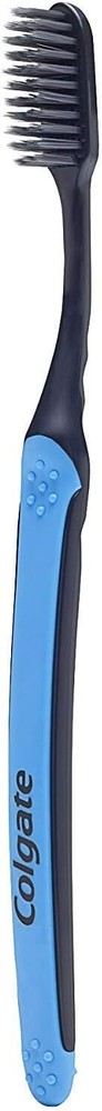 Colgate Slimsoft Floss-Tip Charcoal Toothbrush, Soft (4 Count)