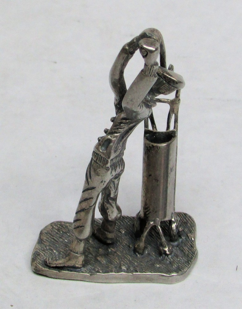 STERLING SILVER MINIATURE 2.5" MID SWING GOLFER