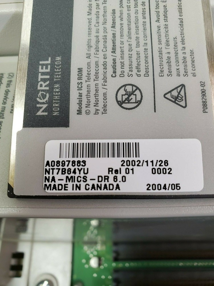 Nortel Norstar Modular ICS MICS 4x32 6.0 Software