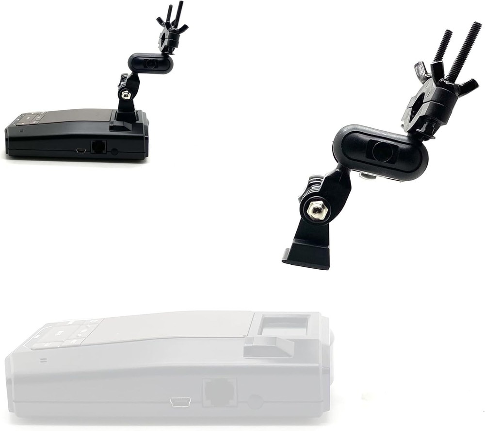 Rearview mirror radar detector mount bracket with magnet connection
