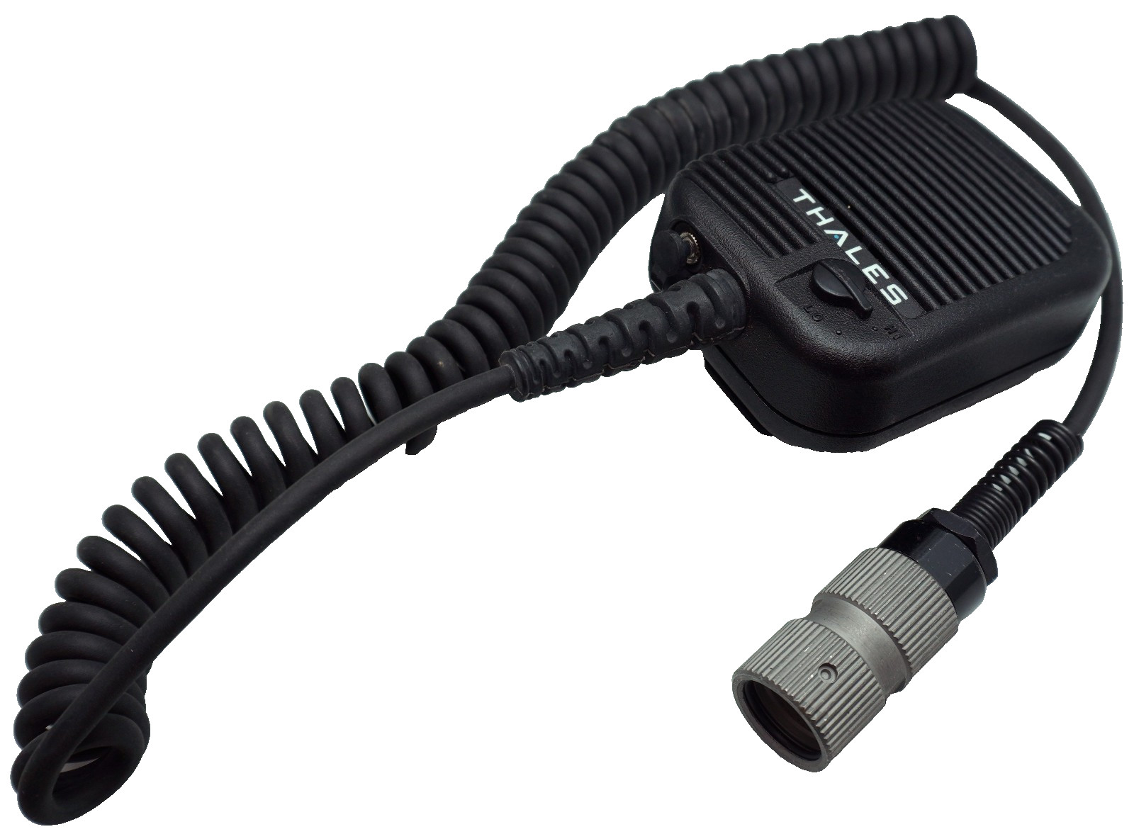 Thales PTT Radio Speaker Microphone Mic 23386 - 1600469-4 - 6-Pin