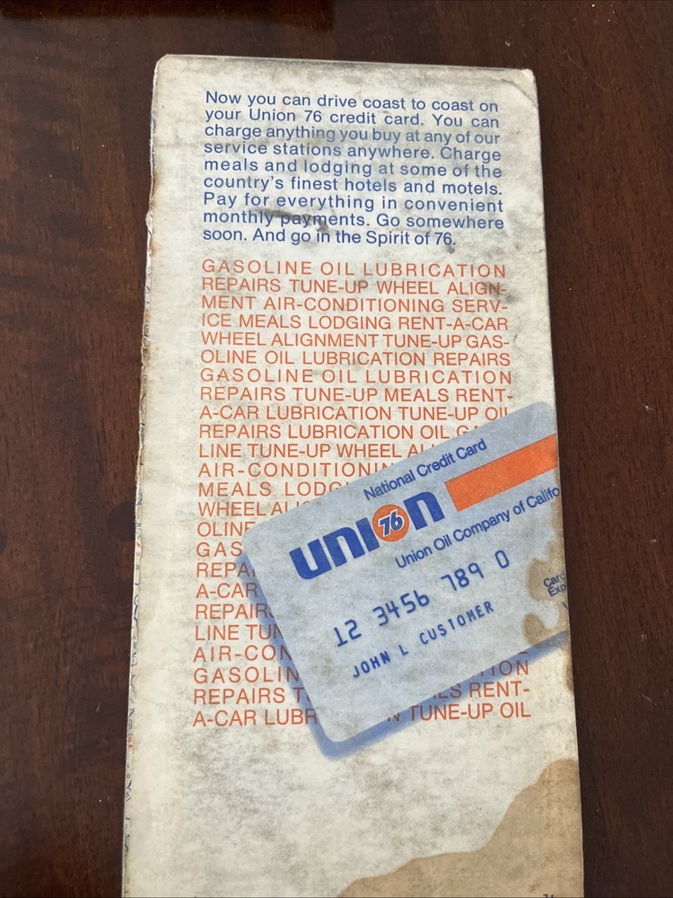 1971 Union 76 DE MD VA WV Road Map