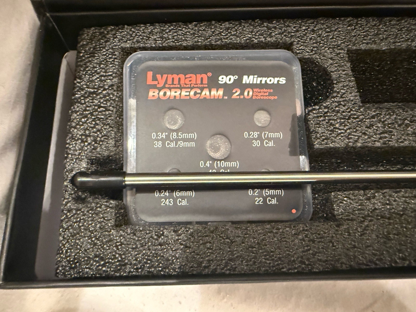 Lyman Borecam 2.0 : Wireless Bore Camera WiFi Barrel Camera, 26” Rod #04070