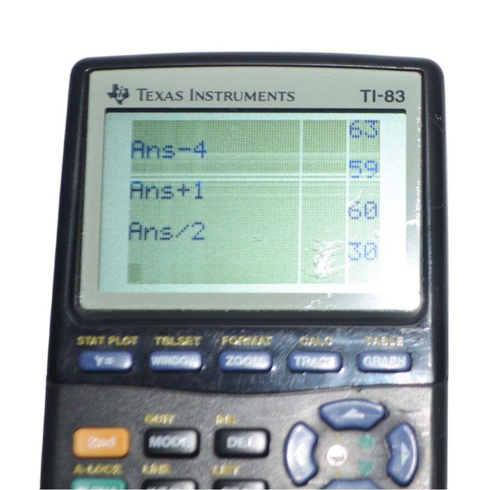 Texas Instruments TI-83 Calculator Graphing Programmable Scientific NO COVER