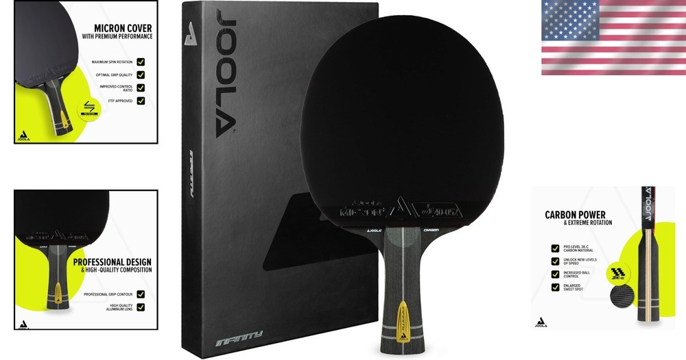 Joola Infinity Carbon Professional Ping Pong Paddle - Speed & Control Unleashed