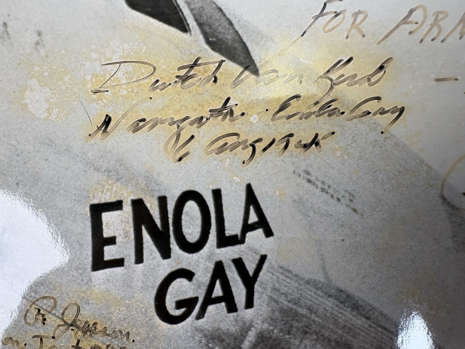 Enola Gay Crew "Hiroshima " Signed Photo Tibbets~Jeppson~Van Kirk JSA LOA