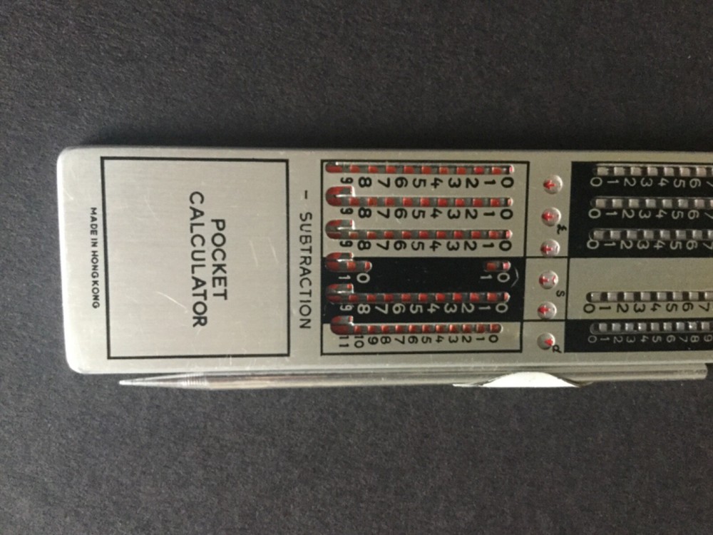 K ACCURATOR. POCKET ADDING MACHINE EXCELLENT CONDITION