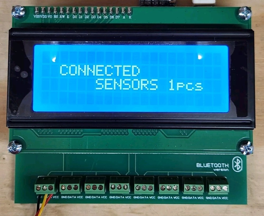 8CH Temperature Data Logger Recorder RTC -55...+125 C Bluetooth DS18B20 Wireless