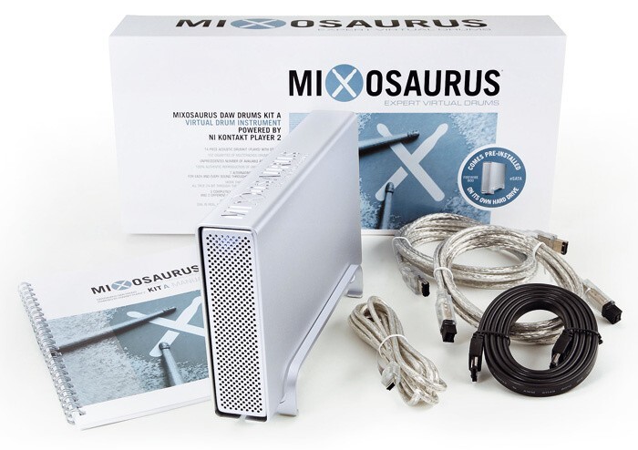 Mixosaurus DAW Drums Kit A External Drum Library Full Box - External Hard Drive
