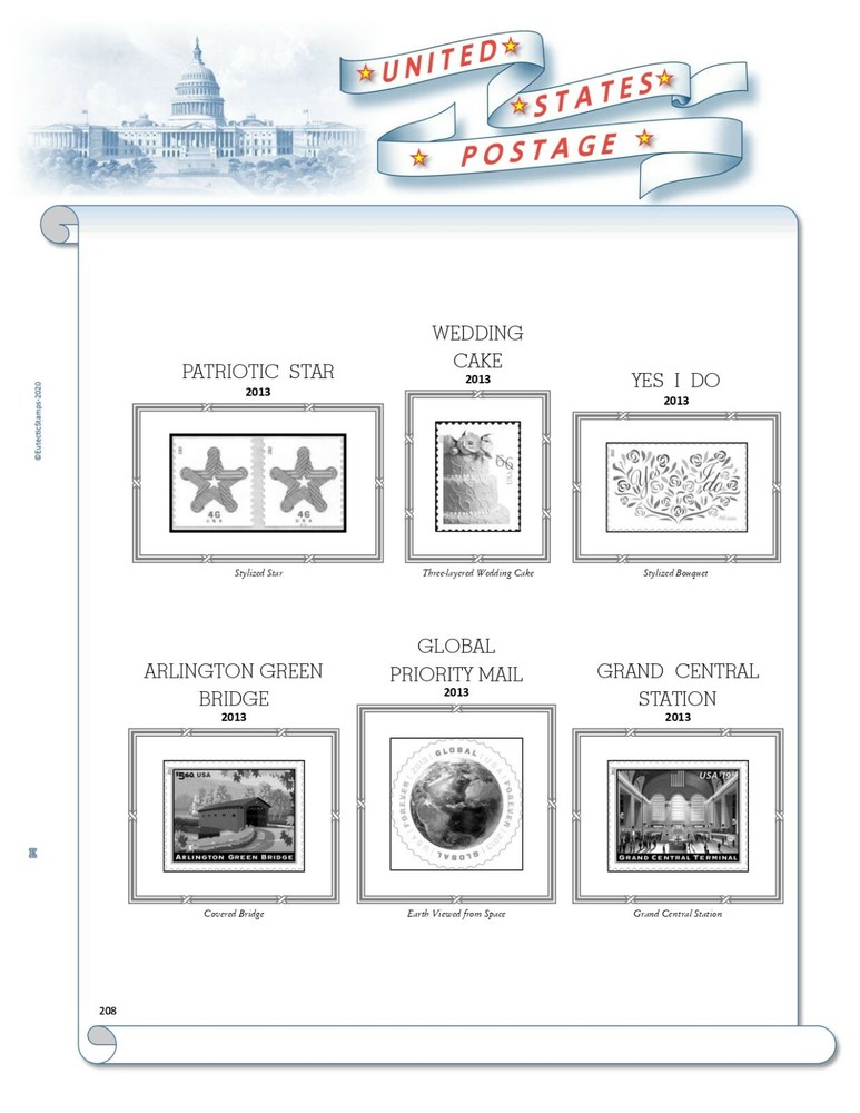 2013 U.S. Regular Issue Singles COMPLETE Supplement (White Ace Alternative)
