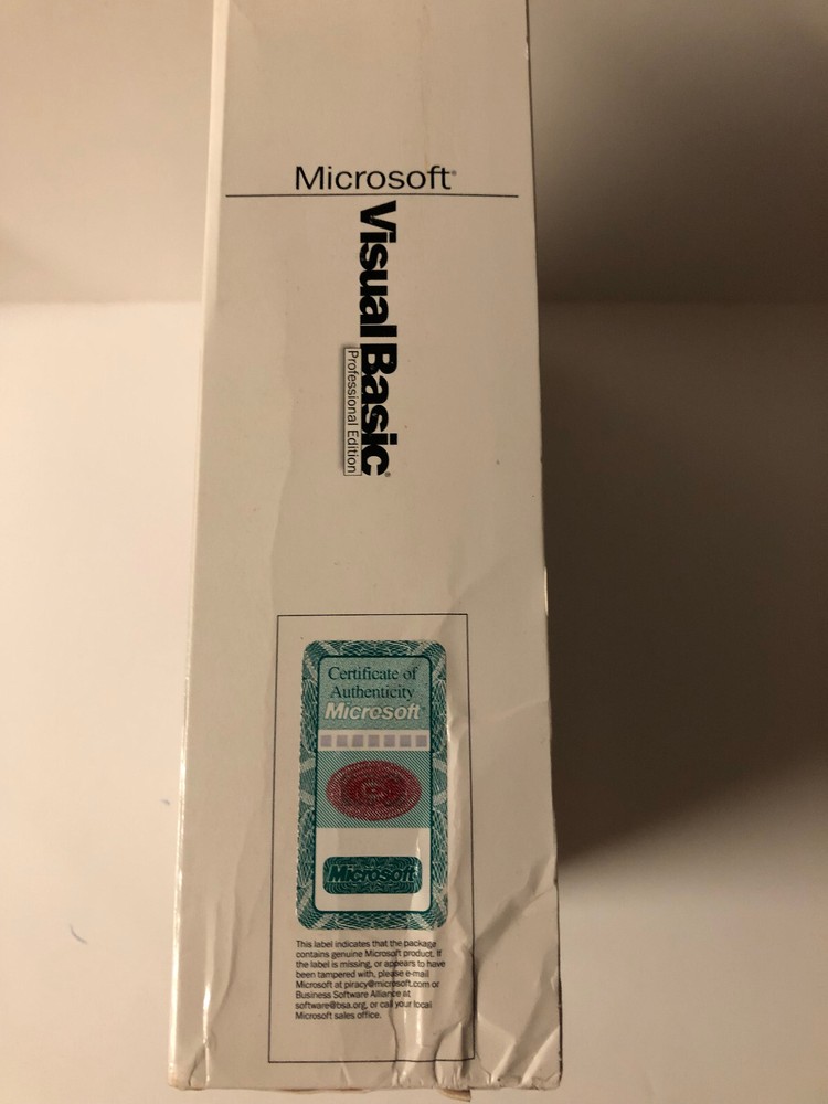 Microsoft Visual Basic Professional Edition Version 5.0 Academic CD Media