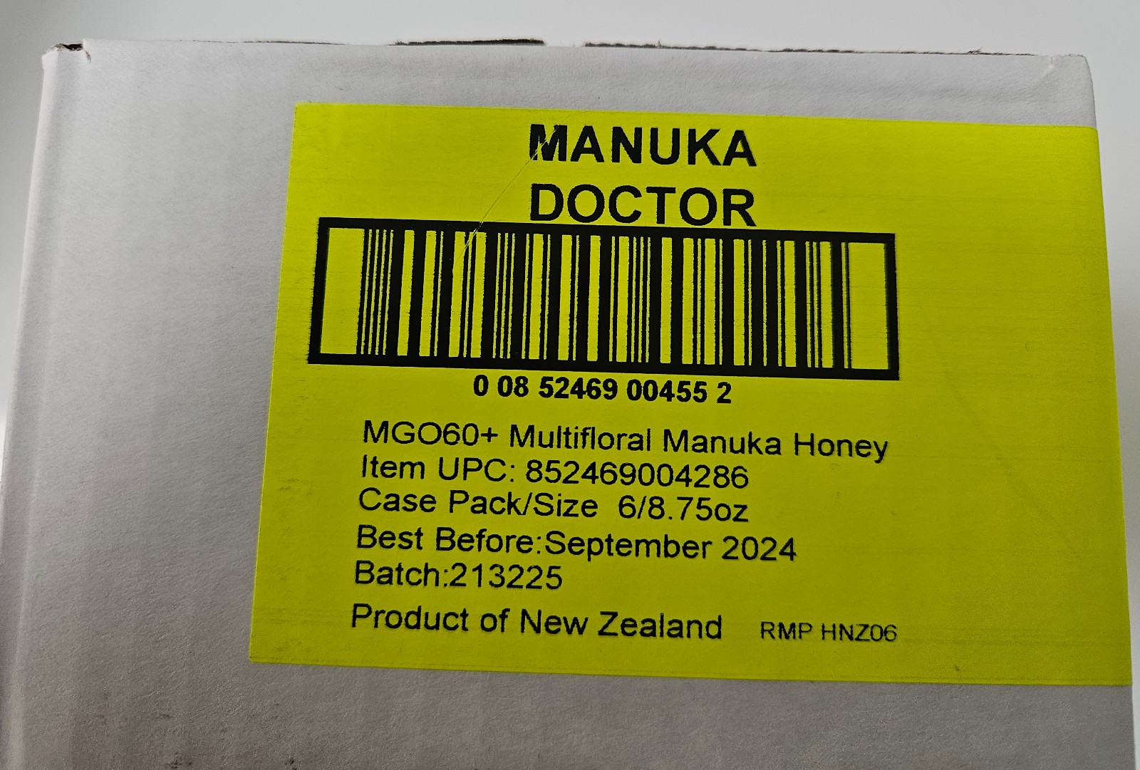6 x MANUKA DOCTOR - MGO 60+ Manuka Honey Multifloral,100% Pure New Zealand Honey