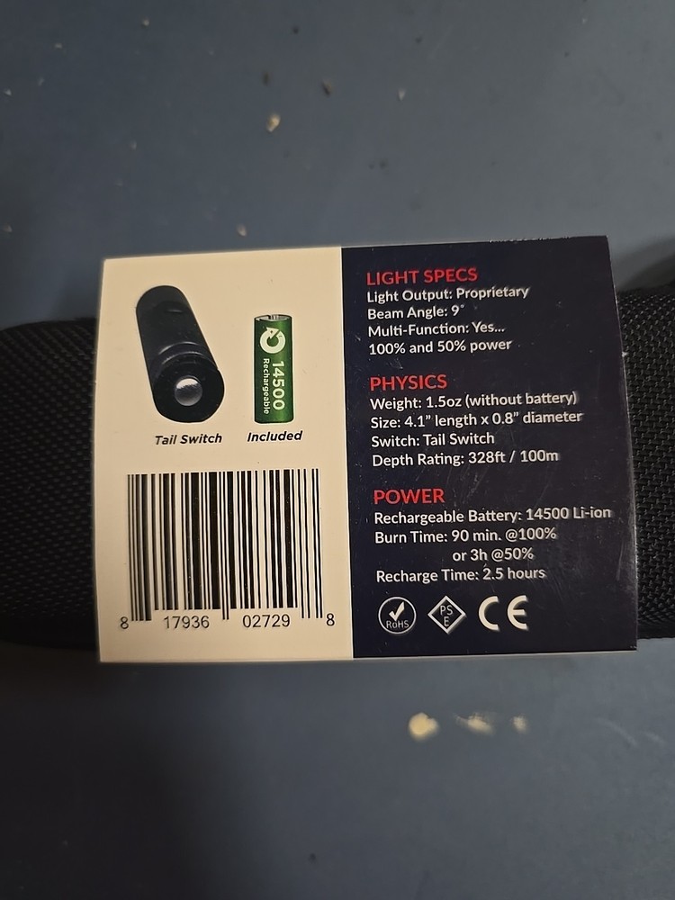 TOVATEC DASH II Dive Light