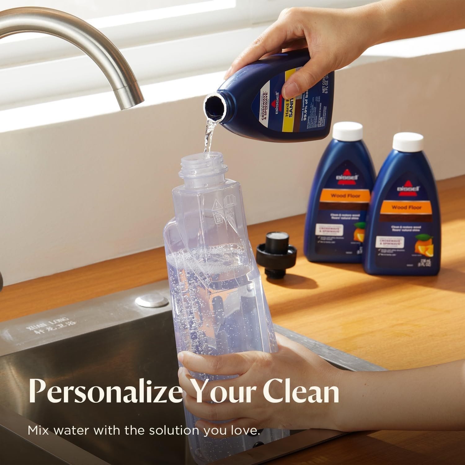 SpinWave Hard Floor Expert Corded Spin Mop Cleaner with Washable mop Pads for Se