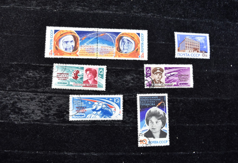 RUSSIA   1963  SPACE  S 2749A + S 2750 S752-2753  + S 2741   CTO