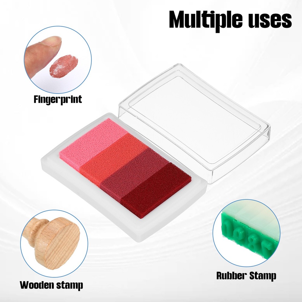 Washable 3"x2.2" Rubber Stamp Pad Pink